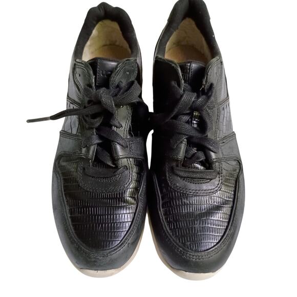 Ugg Deaven Croco Embossed Leather Women's Sneaker Size 8 - Picture 2 of 11